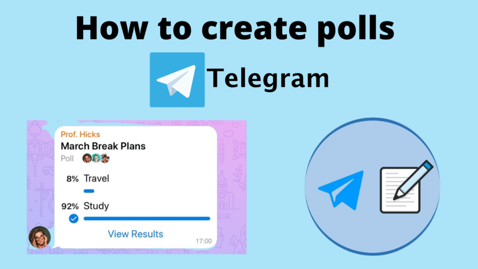 How to create poll in telegram - Bot for telegram